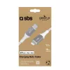 Lightning-Kabel SBS GRECABLELIGTC12BW 1,2 m Silber Weiß