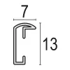 ZEP Basic AL1S3 Aluminium-Bilderrahmen, 15 x 20 cm, Silber