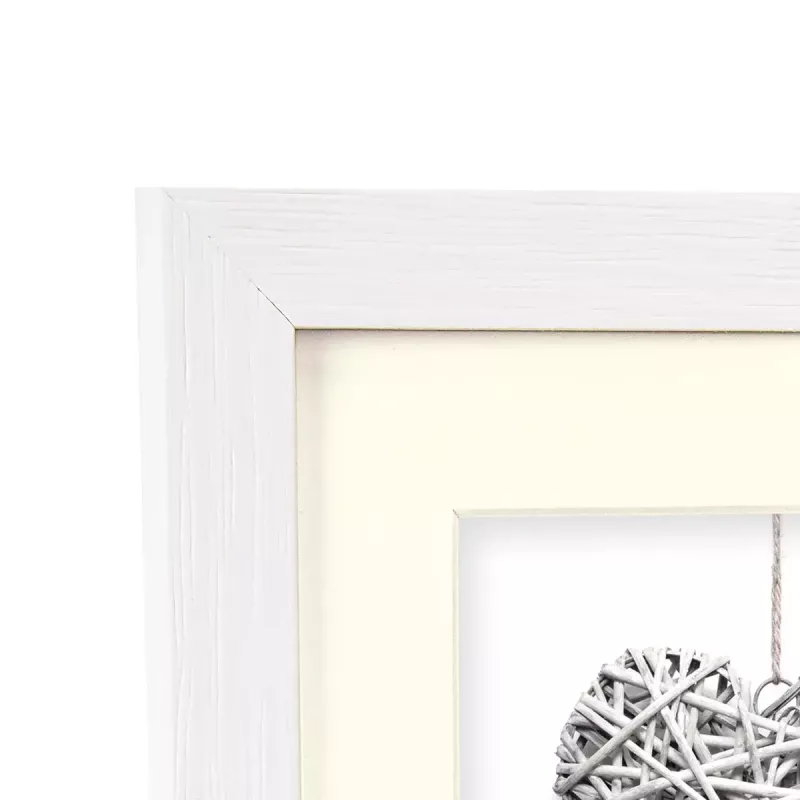 Einzelbilderrahmen ZEP Regent 2 Weiß Holz 330x430 mm