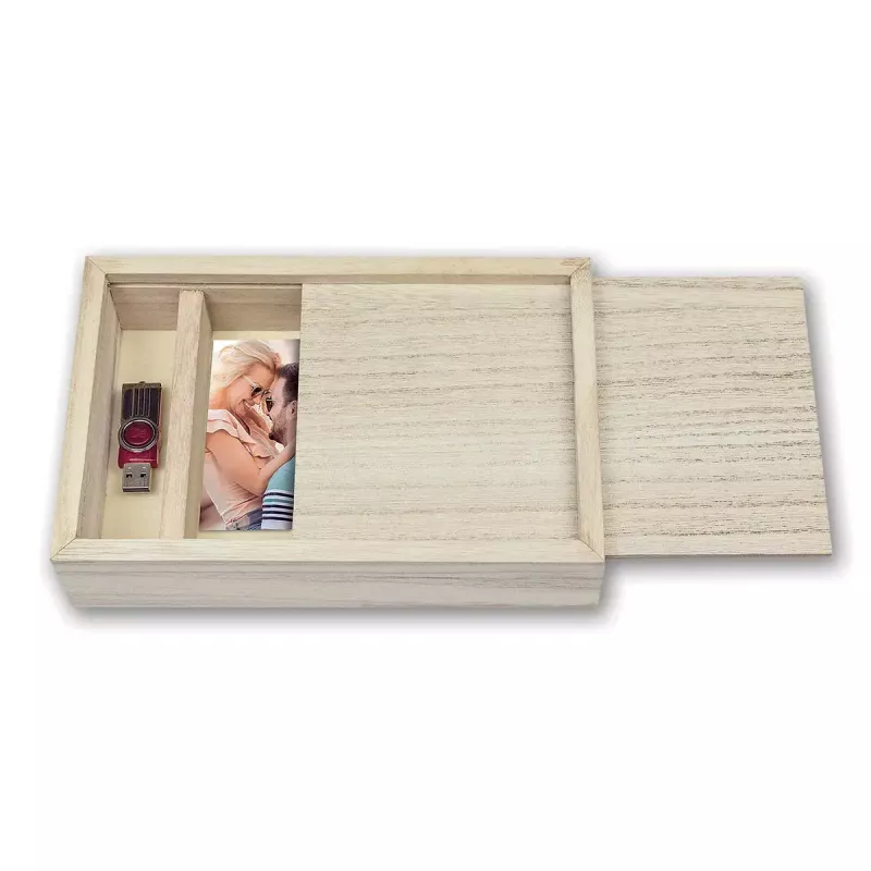 ZEP CX7557 USB-Box 13x18 aus Holz für Fotos und USB-Stick
