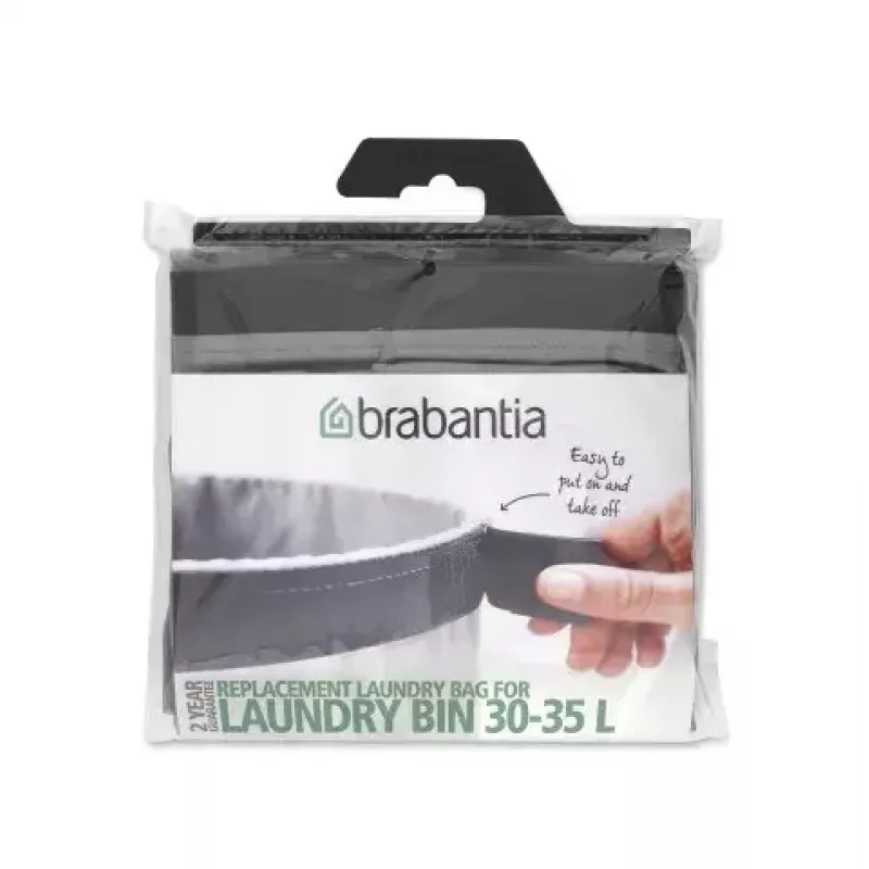 Brabantia Ersatz-Wäschesack für Wäschebox, 30-35 l, Grau (102325)