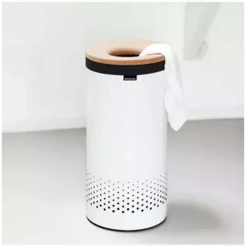 Wäschekorb Brabantia 104367 Braun Weiß Höhe 665 mm Durchmesser 30 cm
