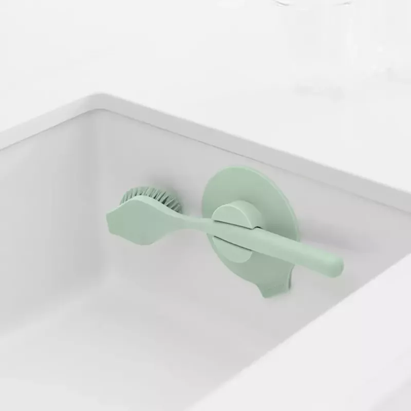 Brabantia SinkSide Spülbürste mit Saugnapfhalter, Jadegrün