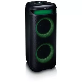 Tragbarer Lautsprecher Lenco PA-210BK – schwarz, batteriebetrieben, kompakte PA-Einheit