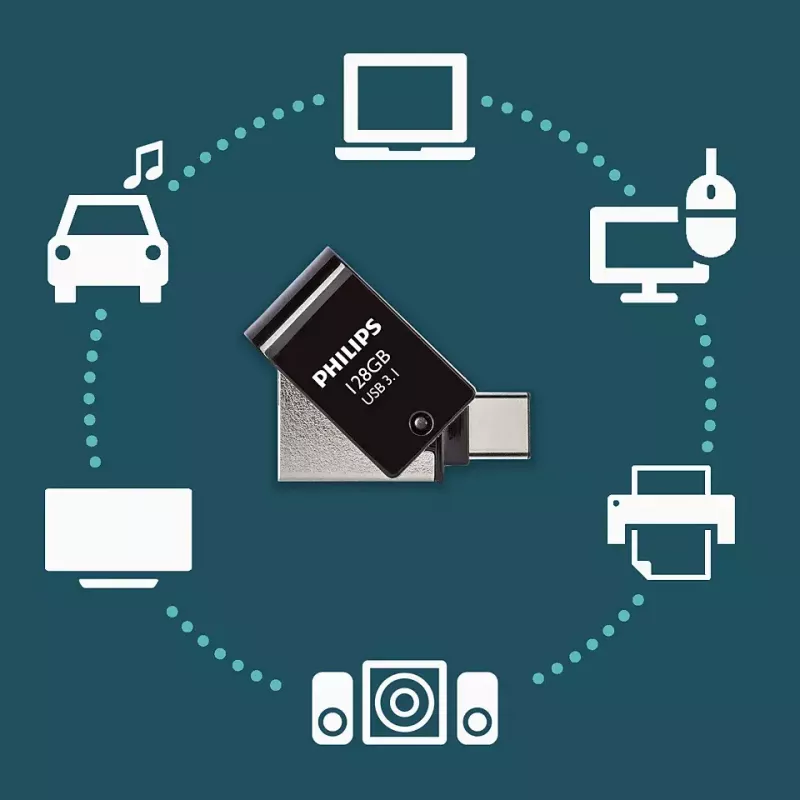 USB-Stick Philips 128 GB USB Typ-A 3.2 Gen 1 FM12DC152B/00