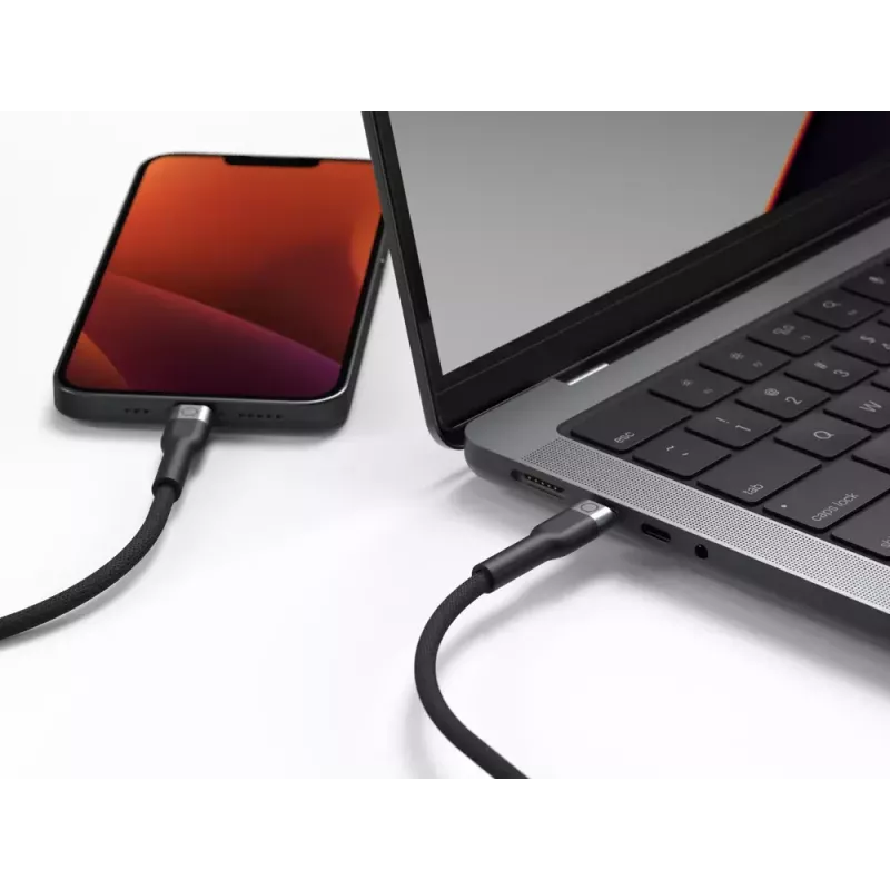USB-C auf Lightning Kabel LINQ byELEMENTS 2 m MFi zertifiziert Schwarz