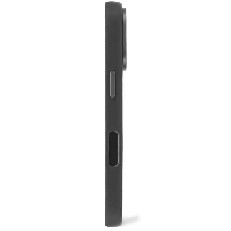 Abdeckung Decoded Leder Hülle iPhone 16 Pro 6.3 Zoll Schwarz