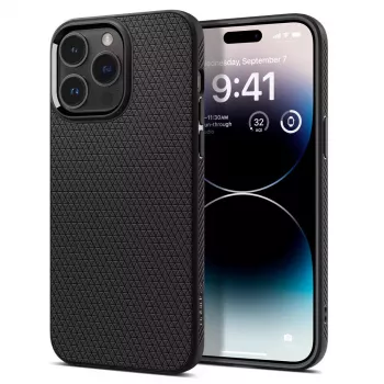 Cover Spigen Liquid Air iPhone 14 Pro Max 17 cm Schwarz