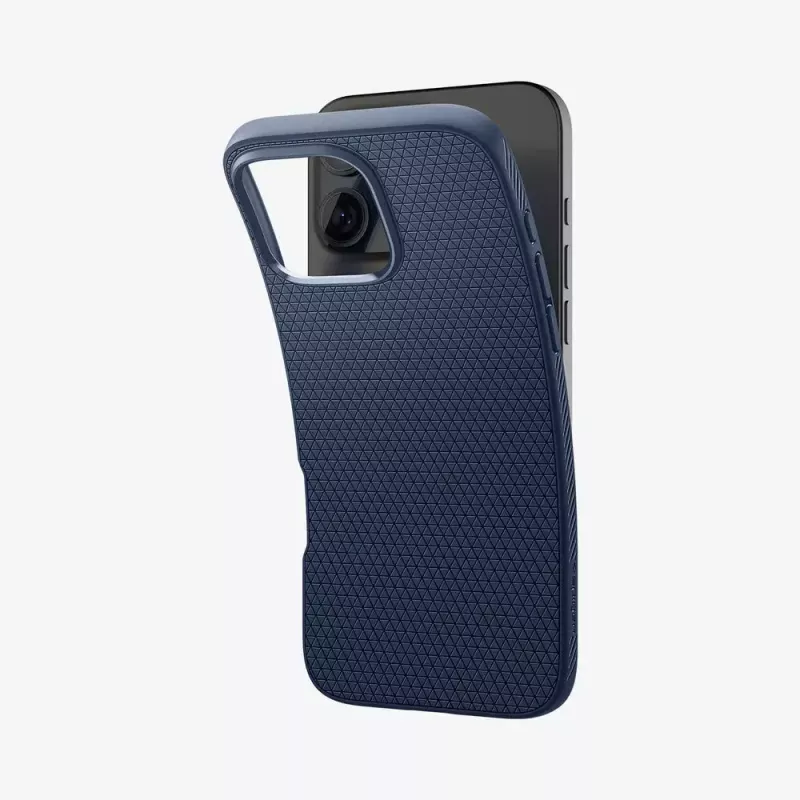 Spigen Liquid Air Handyhülle Abdeckung Navy für iPhone 16 Pro