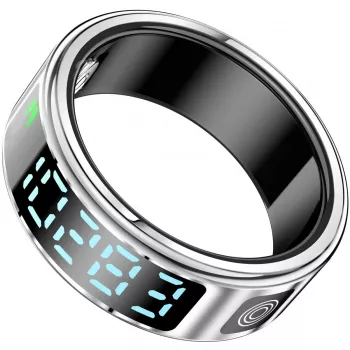 Smart Ring Beafon SR21-Silber Größe 11 (64,6 mm) – tragbares Benachrichtigungs- und Steuerungszubehör