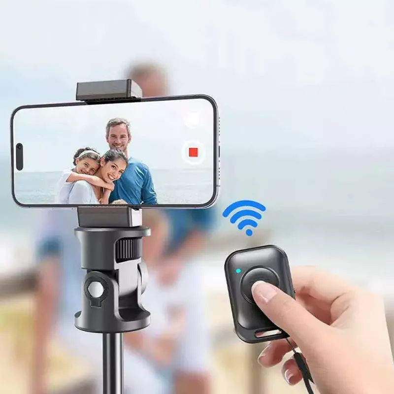 Tech-Protect L03S Selfie-Stick-Stativ mit Bluetooth-Fernbedienung, Schwarz