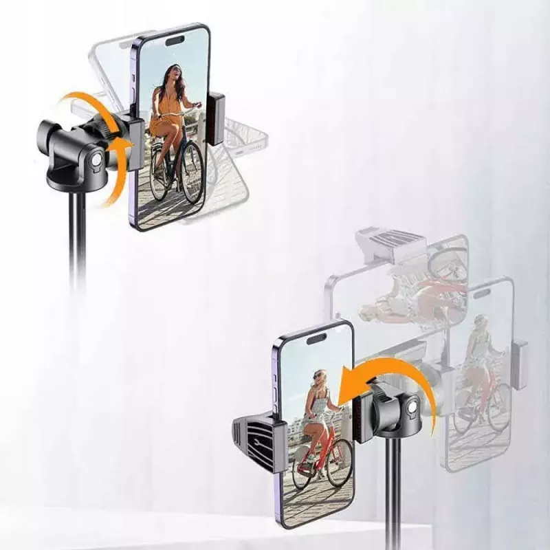 Tech-Protect L03S Selfie-Stick-Stativ mit Bluetooth-Fernbedienung, Schwarz