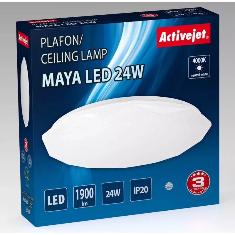 Activejet AJE-MAYA LED-Deckenleuchte 24W