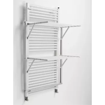 ARREDAMENTI KLAUS Wäscheständer für Heizkörper - 89 x 68 cm, Weiß