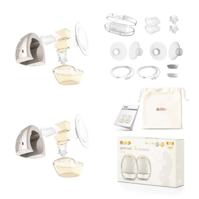 Neno Perla Twin – zwei dreiphasige, kabellose elektronische Premium-Milchpumpen