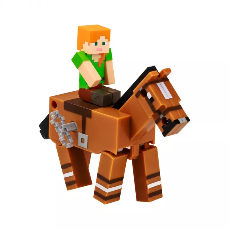 Minecraft S2 3D WIND-UP Spielzeug - Alex & Pferd