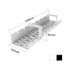 ACTIVEJET Schreibtisch-Kabelorganizer CMP502 Schwarz