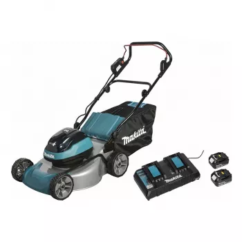 Rasenmäher Makita DLM466PT2 2x18V batteriebetrieben