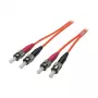 EFB-Elektronik Duplex-Jumper ST-ST 62,5/125µ, OM1, LSZH, orange, 3,0 mm, 1 m