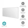 Nedis SmartLife HTIP700WTW Infrarot-Heizpaneel, 700 W, weiß