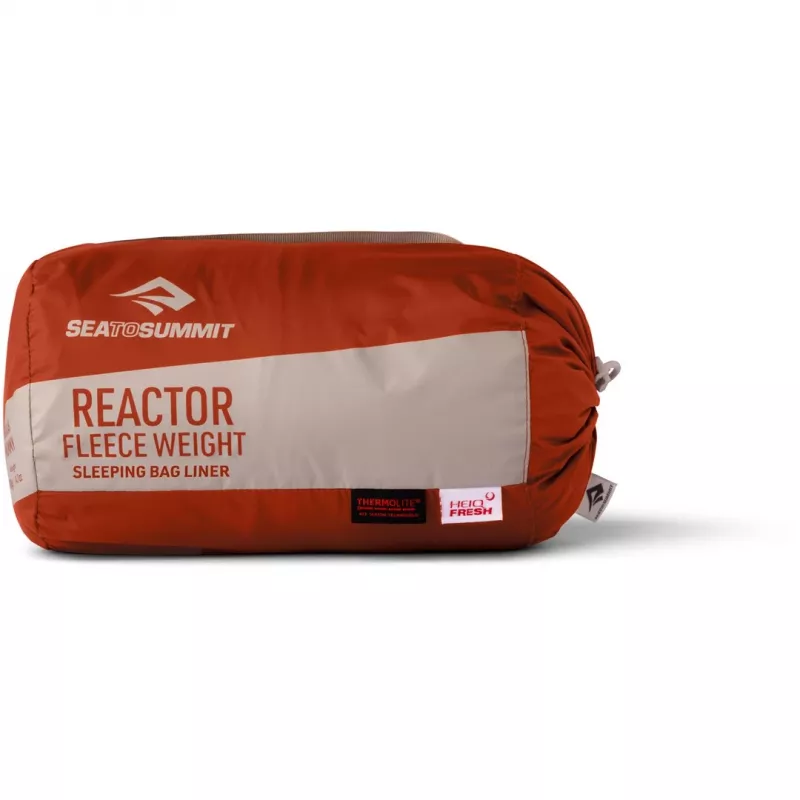Sea to Summit Reactor Fleeceweight Liner Long Inlett, picante red