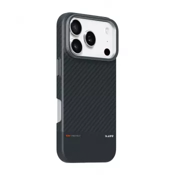Laut Kev Protect - Hülle mit Ständer für iPhone 17 Pro kompatibel mit MagSafe (schwarz)