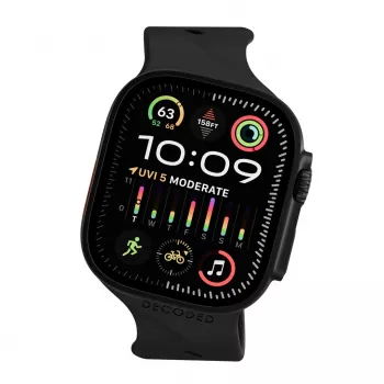 Decoded Silicone Ares Splice Band - Silikonarmband für Apple Watch 40/42 mm (schwarz)