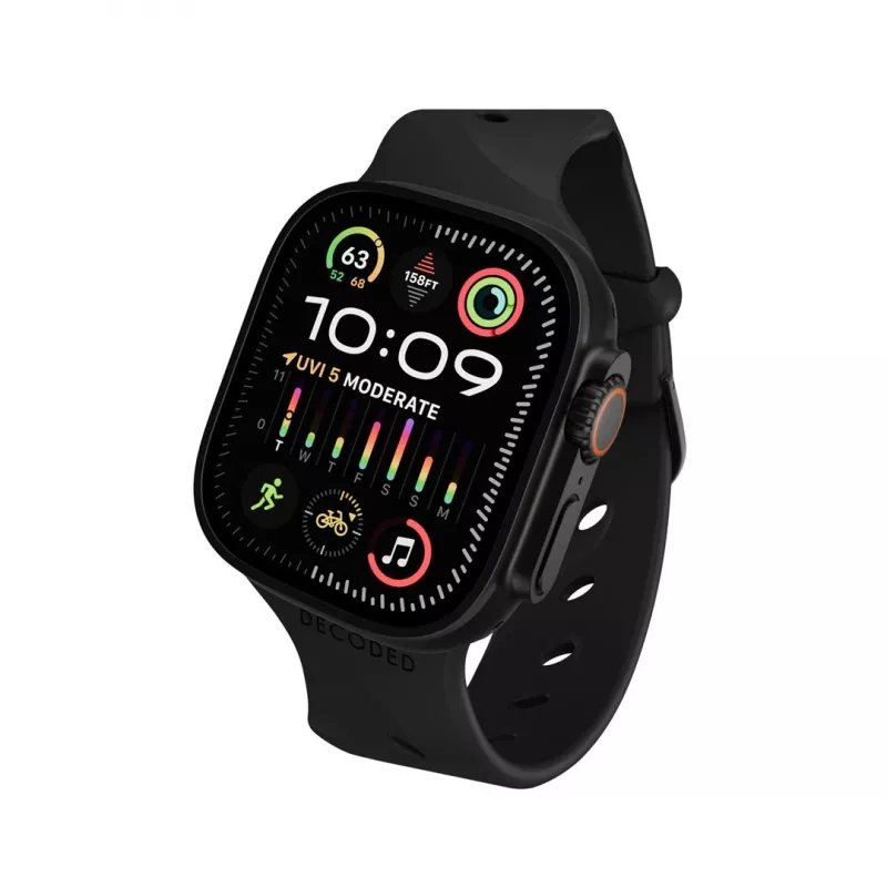Decoded Silicone Ares Splice Band - Silikonarmband für Apple Watch 40/42 mm (schwarz)