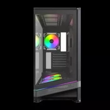 Montech Sky 3 PC-Gehäuse, Midi-Tower, ATX, ARGB, Tempered Glass – schwarz