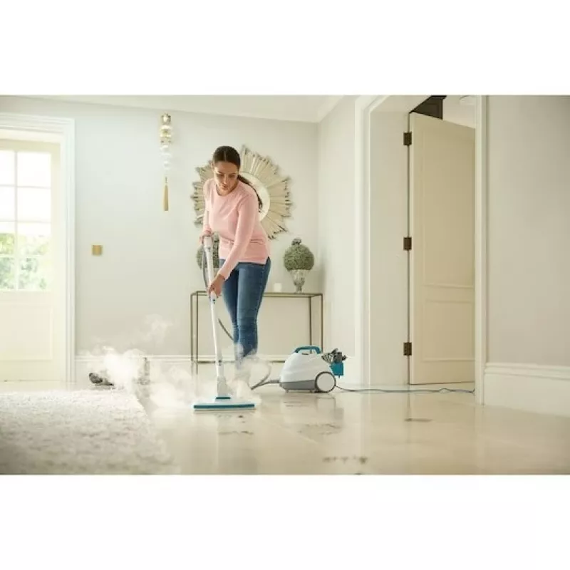 Black & Decker BHSMP2314-QS Dampfreiniger Zylinder-Dampfreiniger 1,2 L 2300 W Blau, Weiß