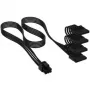 Corsair-Kabel, Typ 4, SATA-Stromanschluss, 405 mm, 520 mm, 635 mm, 750 mm, einzeln ummantelt – schwarz