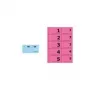 Sigel GN101 Nummernblock 1-100, 105 x 50 mm, 100 Blatt, verschiedene Farben