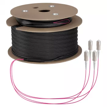 EFB Trunk Kabel U-DQ(ZN)BH OM4 4G (1x4) SC-SC 160m Dca LSZH