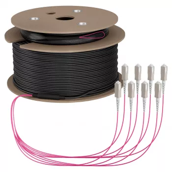 EFB Trunk Kabel U-DQ(ZN)BH OM4 8G (1x8) SC-SC 170m Dca LSZH