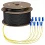 EFB Trunkkabel U-DQ(ZN)BH OS2 8E (1x8) SC-SC 90m Dca LSZH G657A1