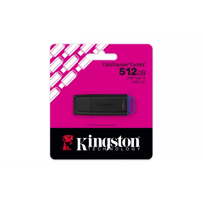 Kingston Technology DataTraveler 512GB Tragbarer USB 3.2 Gen 1 Exodia Schwarz/Lila