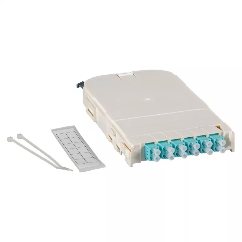 EFB Elektronik FTTH-Moduleinschub für FTTH-BGT, 12-Port LC/APC, OS2-Keramikkupplungen