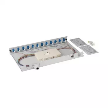 EFB Spleibox gr extendable LC/APC OS2 12xPigtails abgesetzt & 6xDuplex-Kupplung