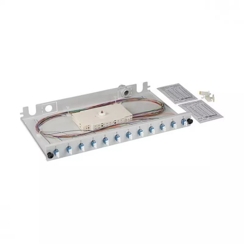 EFB Spleibox gr extendable LC/APC OS2 12xPigtails abgesetzt & 6xDuplex-Kupplung