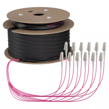 EFB Trunkkabel U-DQ(ZN)BH OM4 12G (1x12) LC-LC 140m Dca LSZH