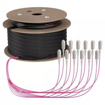 EFB Trunk Kabel U-DQ(ZN)BH OM4 12G (1x12) SC-SC 180m Dca LSZH