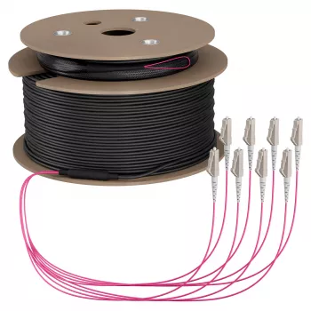 EFB Trunk Kabel U-DQ(ZN)BH OM4 8G (1x8) LC-LC 140m Dca LSZH