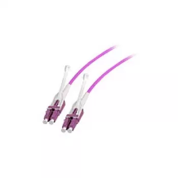 Glasfaser Duplex Jumper LC–LC OM4 7,5 m mit Push/Pull-Lasche, EFB Elektronik