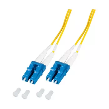EFB Elektronik O0350.2-1.2 Glasfaserkabel 2 m 2x LC OS2 Gelb (O0350.2-1.2)