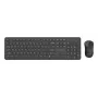 Gembird KBS-WPS-01 kabelloses Tastatur-Maus-Set, Englisch, schwarz