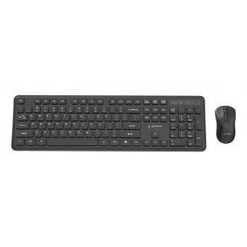 Gembird KBS-WPS-01 kabelloses Tastatur-Maus-Set, Englisch, schwarz