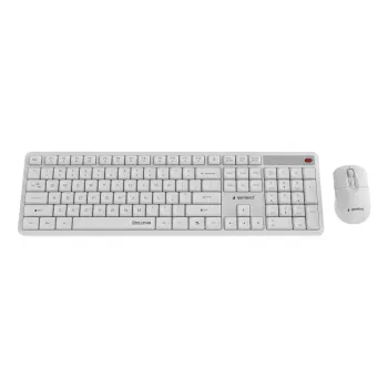 Tastatur +Maus Wrl ENG/WHITE KBS-WMS-01-W Gembird