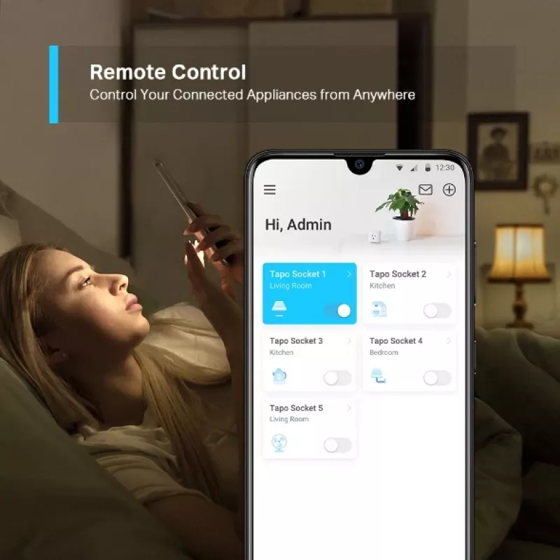 TP-Link Tapo Mini Smart Wi-Fi-Steckdose, Innenbereich, Weiß, Zuhause, Polycarbonat (PC), Status, CE, RoHS