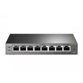 TP-Link 8-Port Gigabit Easy Smart Switch mit 4-Port PoE, Managed, L2, Gigabit Ethernet (10/100/1000), Power over Ethernet (PoE)