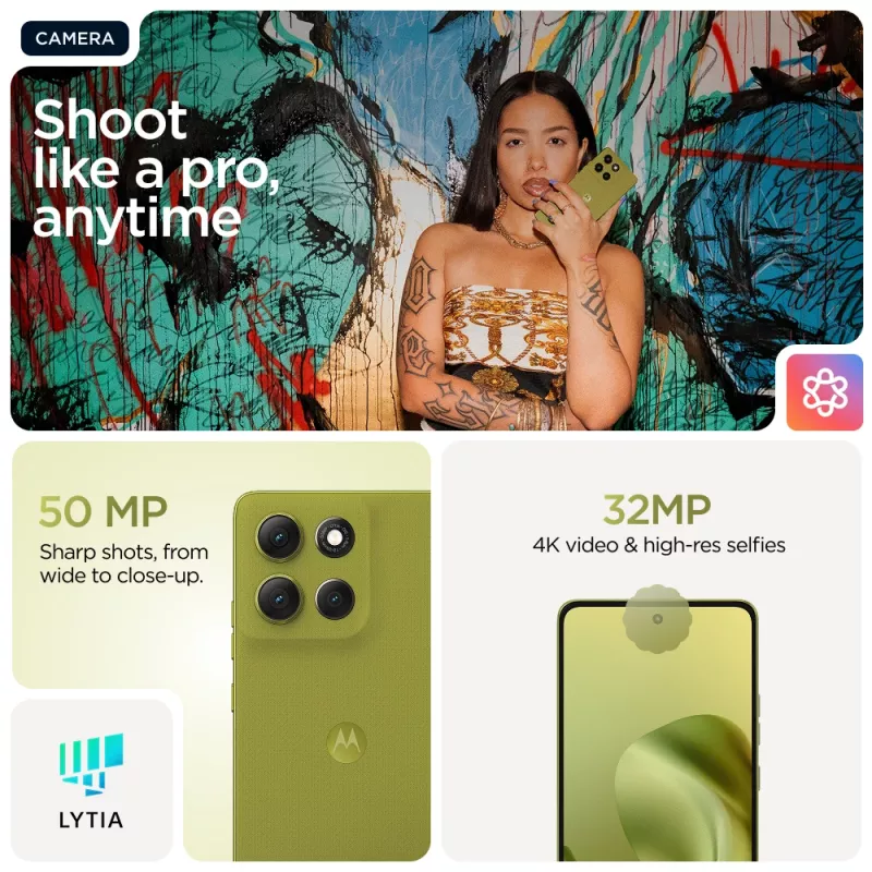 Motorola moto g86 5G 16,9 cm (6,67 Zoll) Dual SIM Android 15 USB Typ-C 8 GB 256 GB 5200 mAh Grün